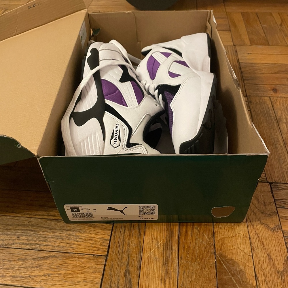 Purple Puma shoes